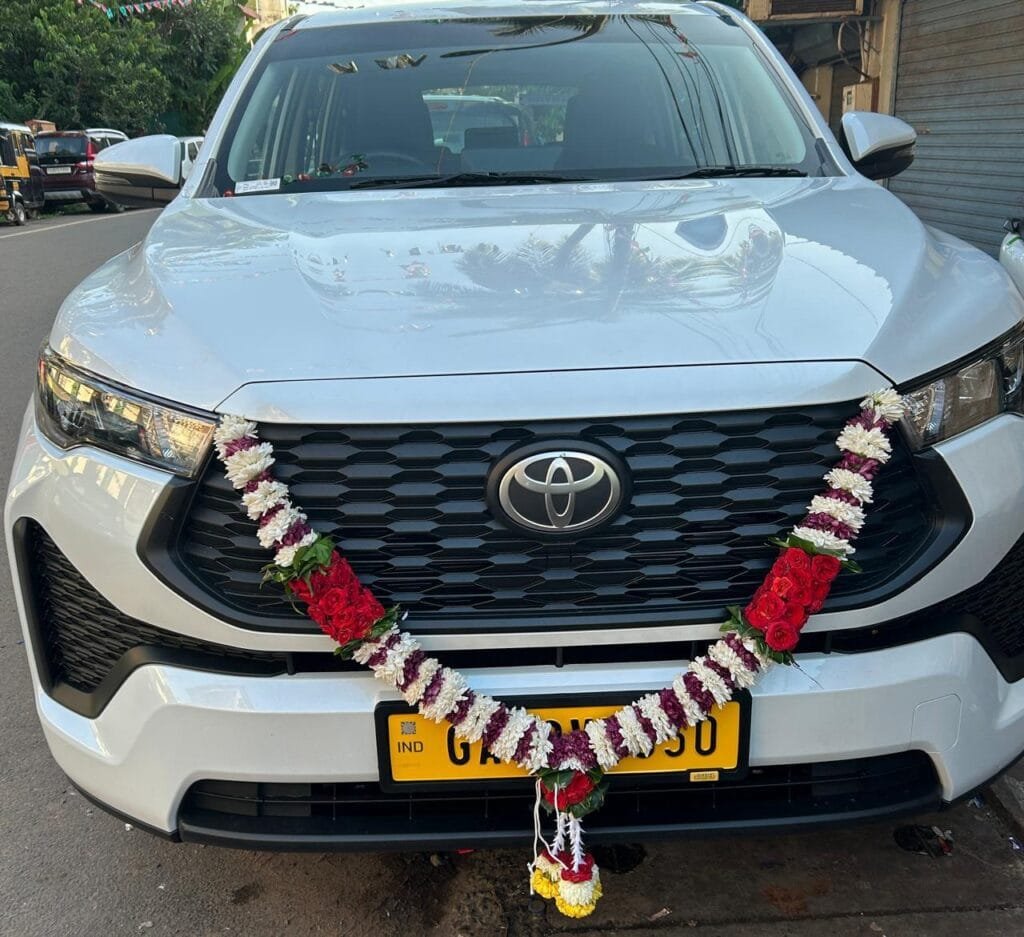 Rent Toyota Innova Hycross in Goa