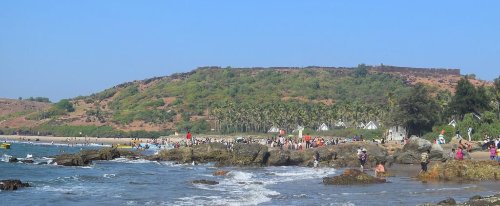 View from Chapora Fort over Vagator, Goa