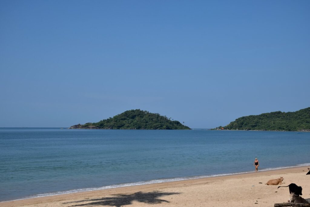 Palolem beach bay, South Goa